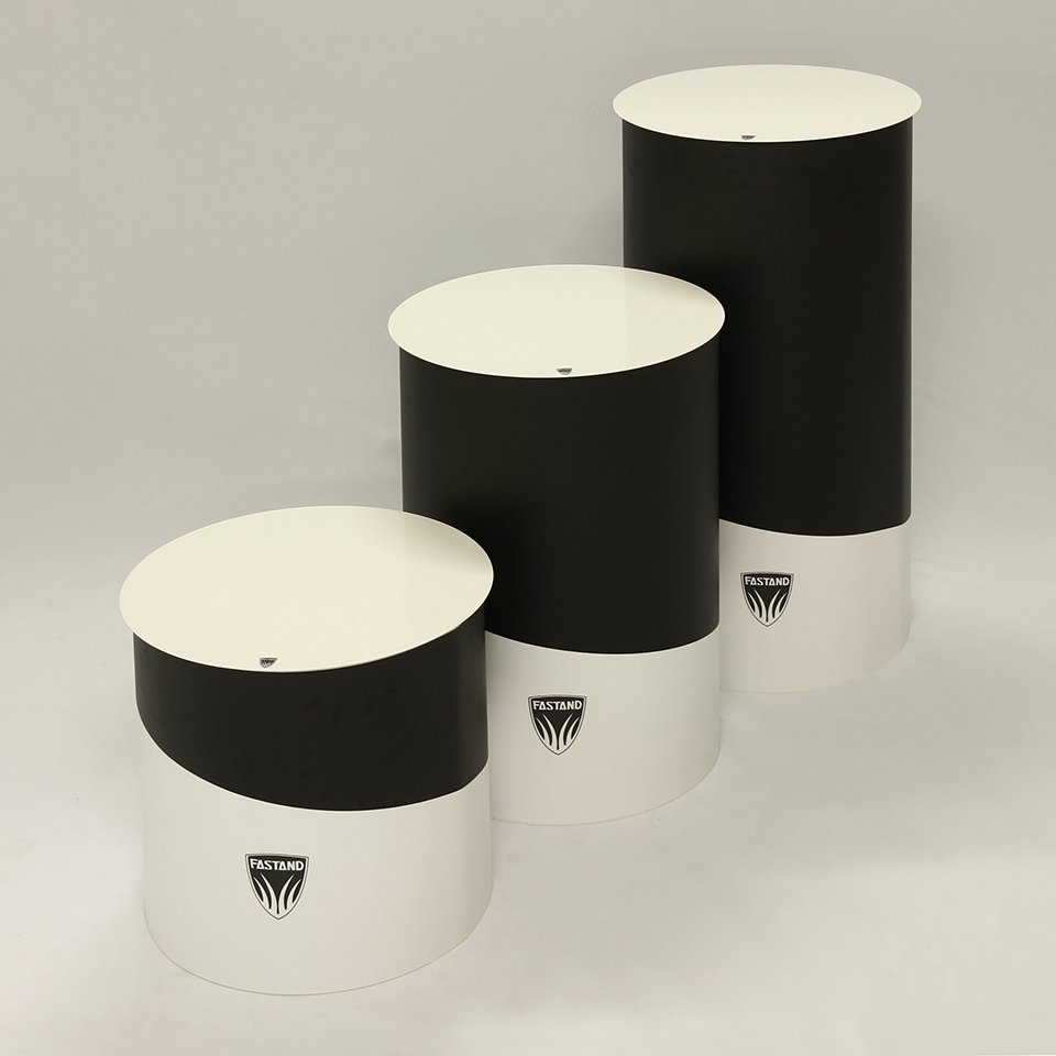 цилиндрические выставочные стенды