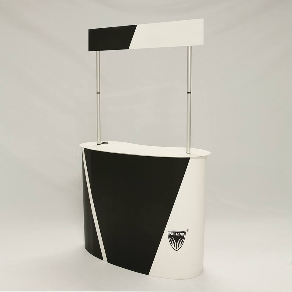 Стойка ресепшн Nuvola с графической табличкой