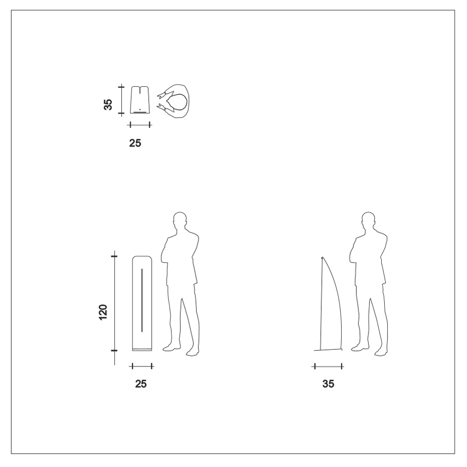 Чемодан для изогнутого выставочного стенда.
