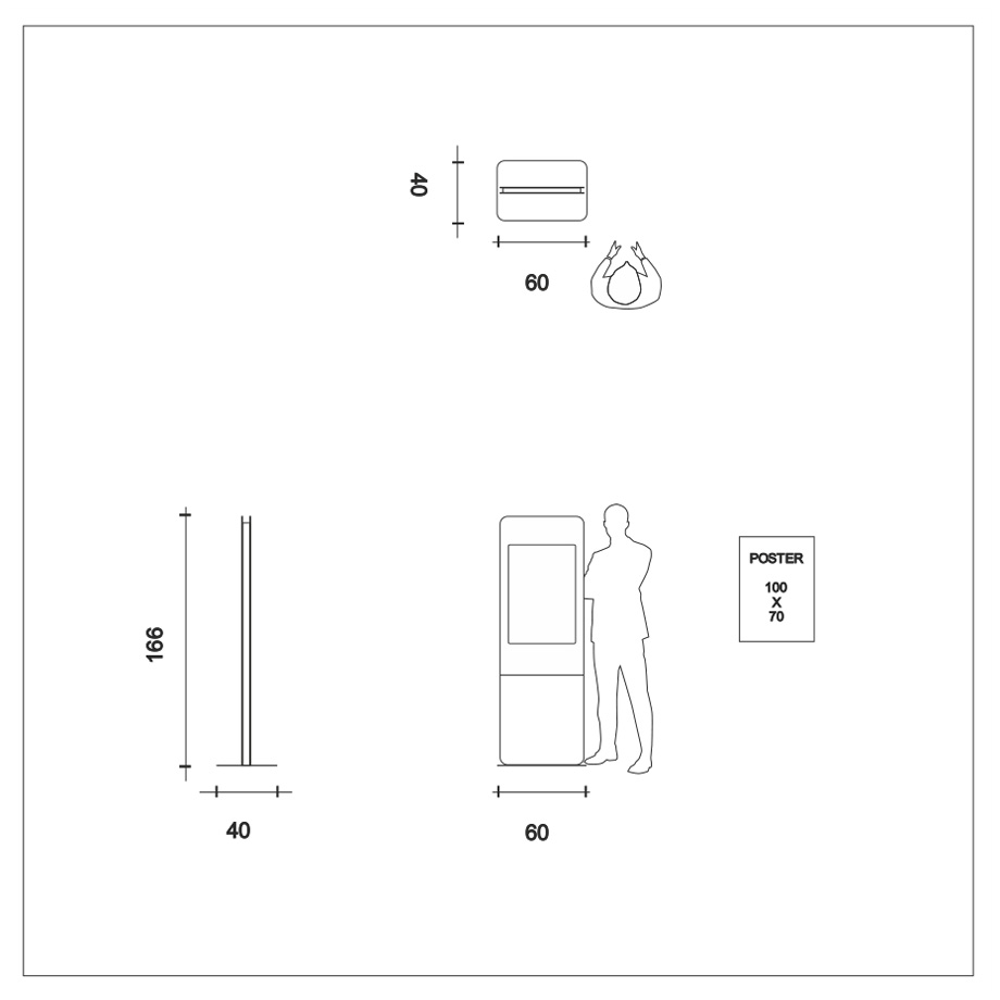 быстрая замена двустороннего постера