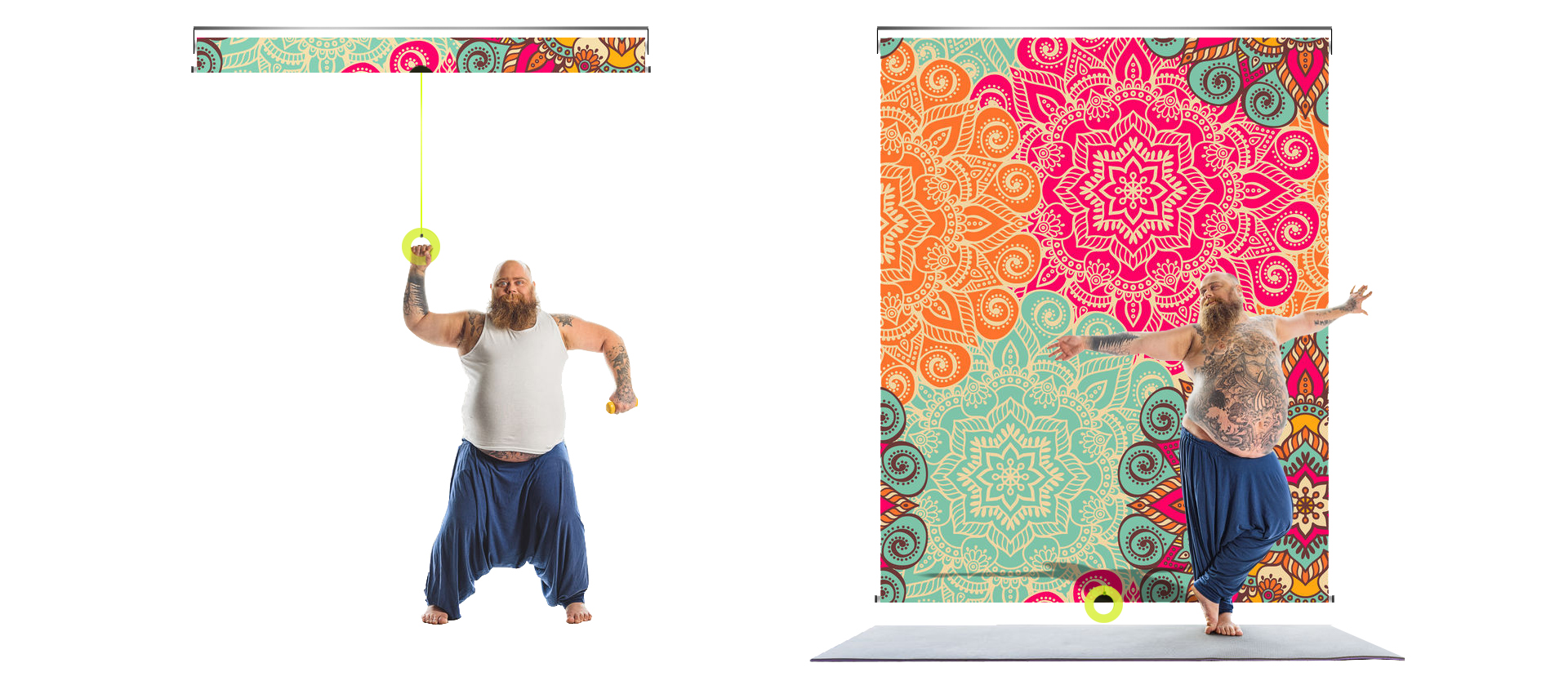 morfeus Выдвижная затемняющая панель с графическим оформлением для фонов