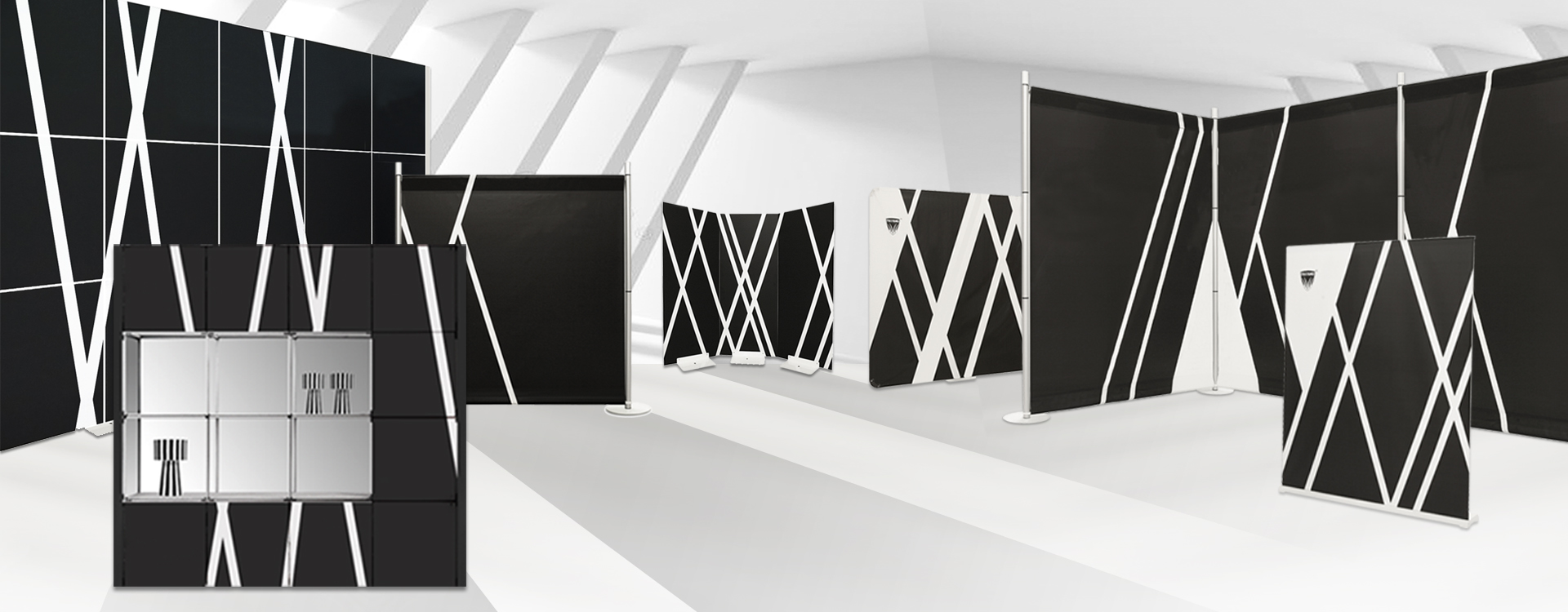 Портативные стенки в чемодане