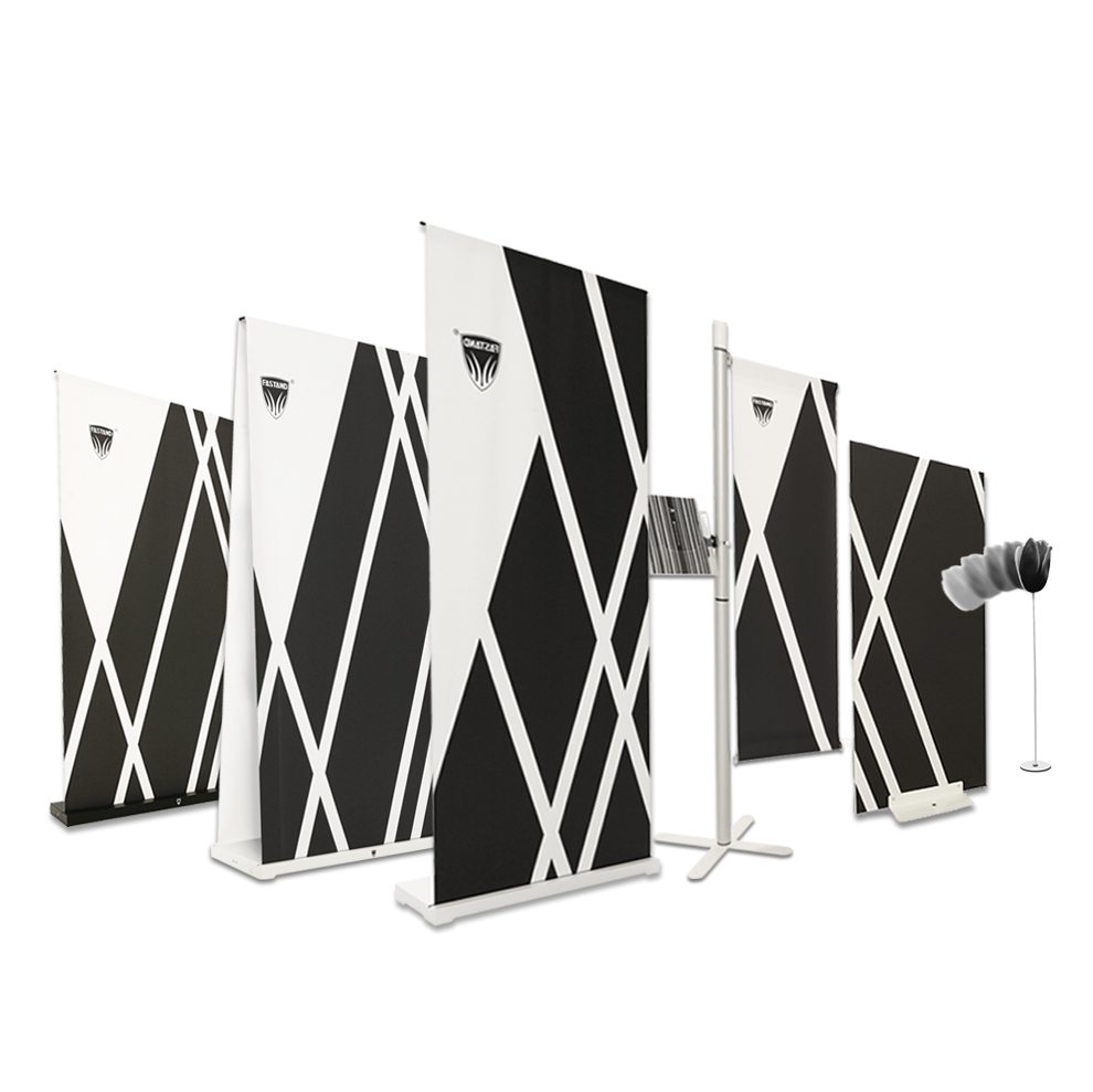 Линейка портативных ролл-ап дисплеев.