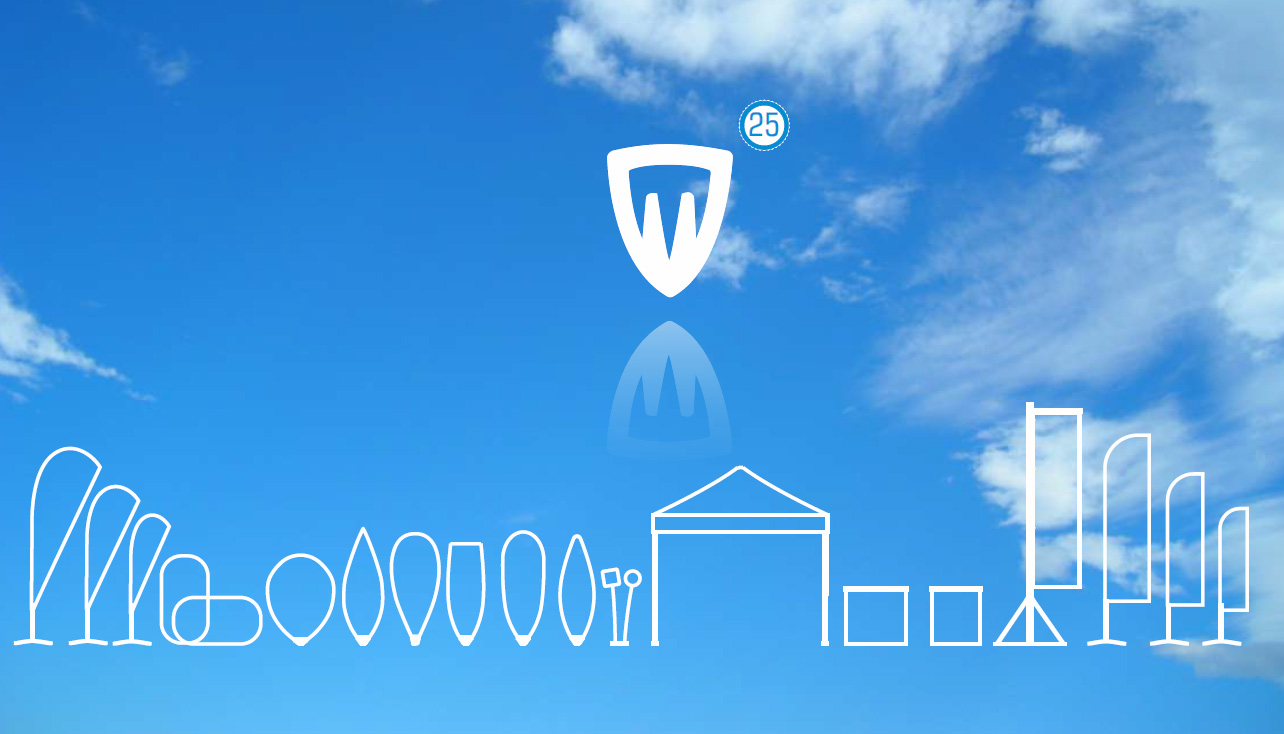 Флаги, шатры.