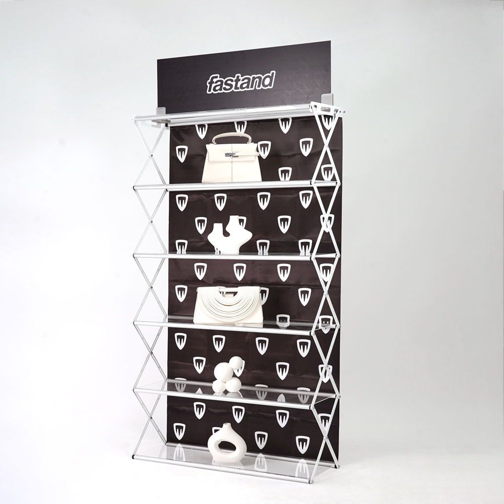 портативный стеллаж с полками