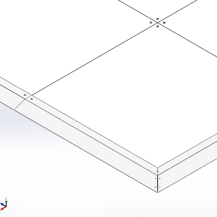 SPAZIO-1 Модульный пол для стенда